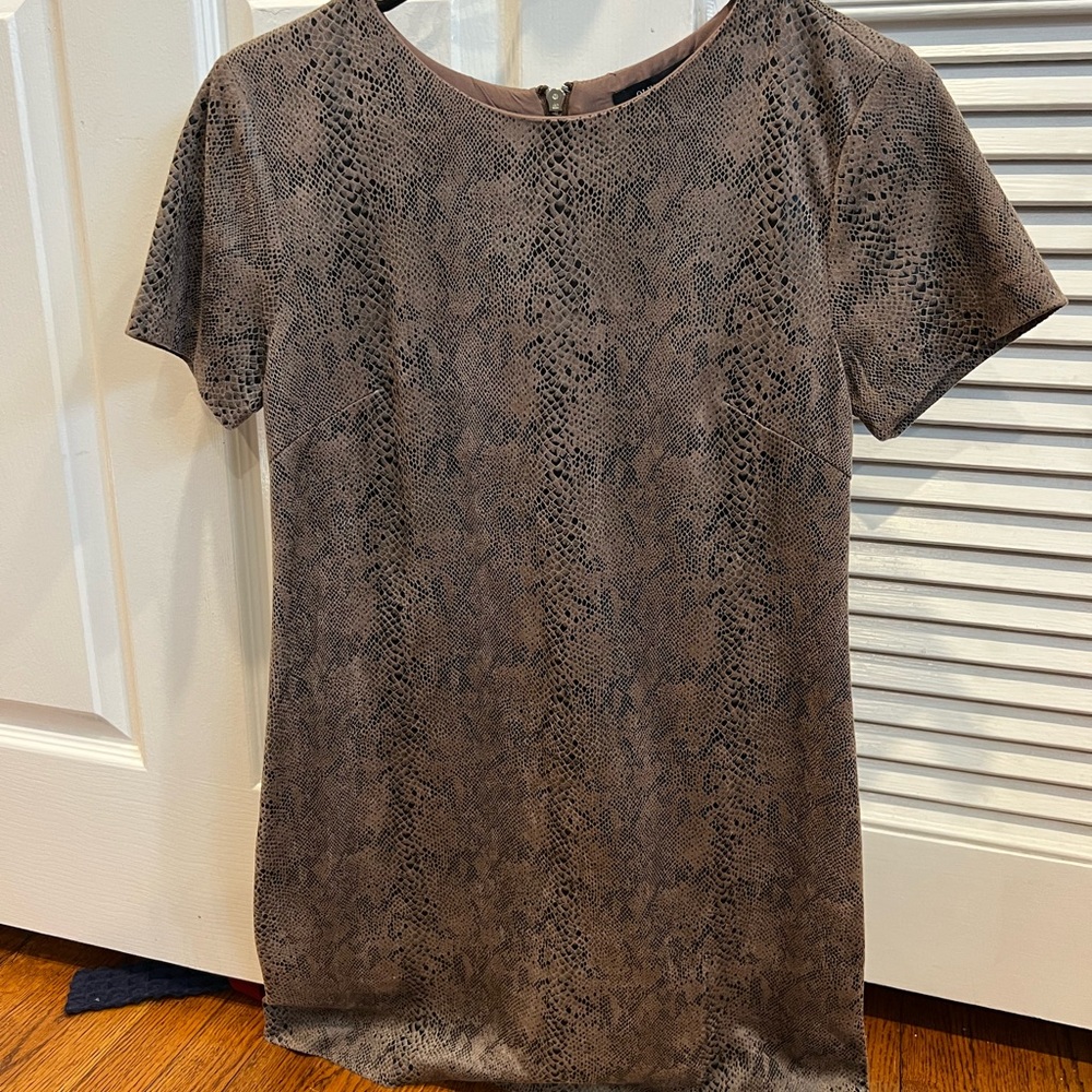 Crocodile printed mini dress